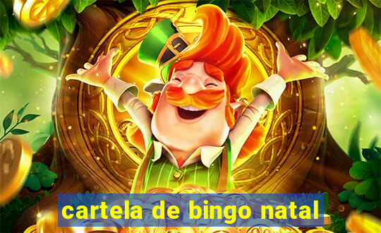 cartela de bingo natal